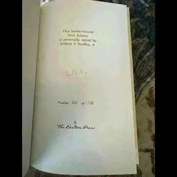 BUCKLEY: THE RIGHT WORD - William F. Buckley Jr. - SIGNED Easton Press W/ COA - Picture 8 of 12